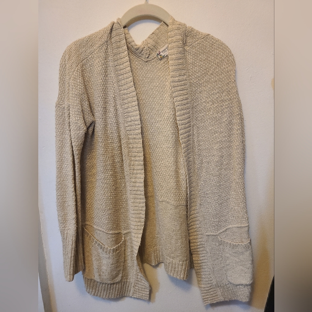 Pink Rose Cream Women's Cardigan